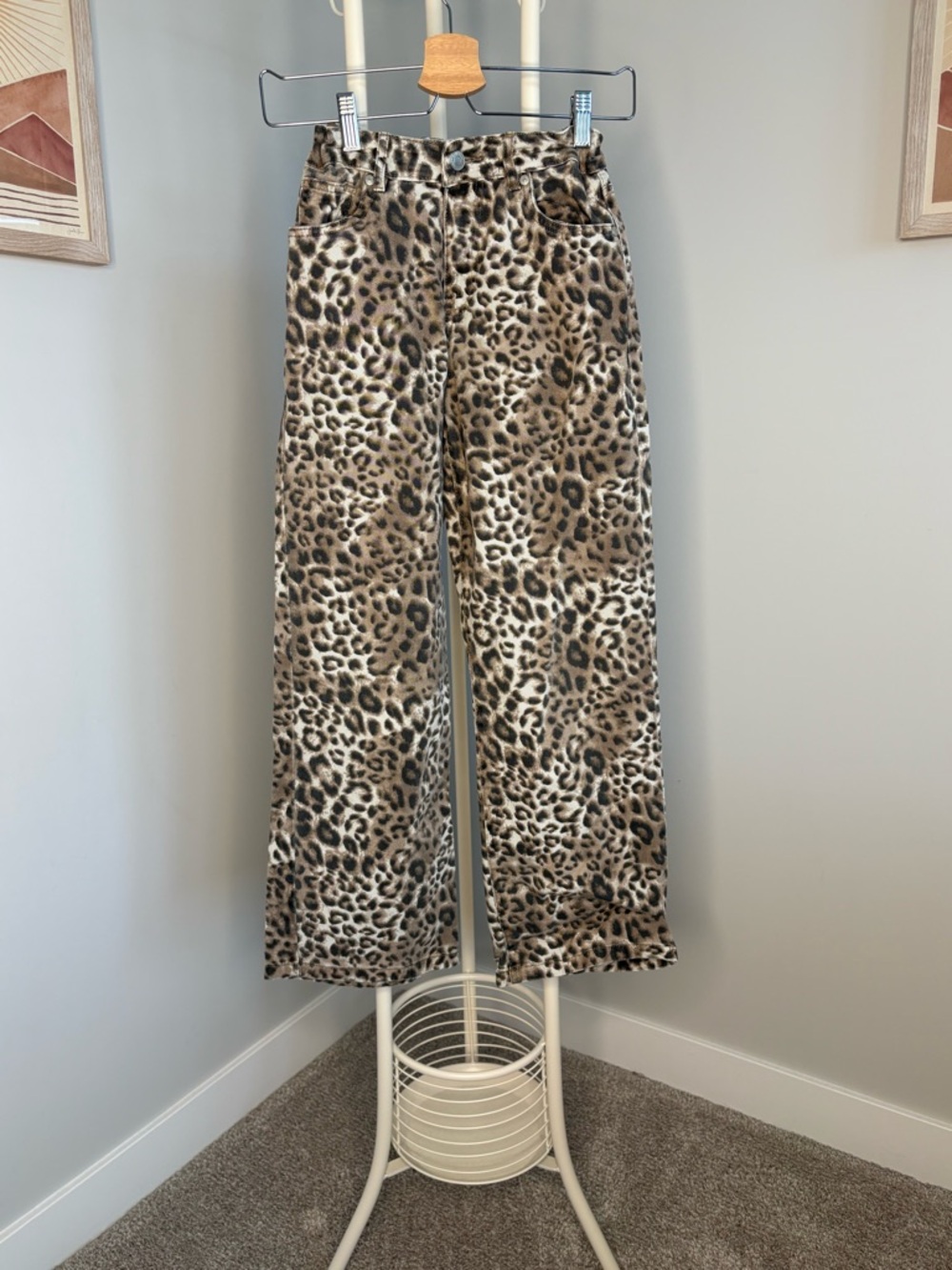 Urban Outfitters Leopard Print Kids Jeans - Brown/Tan/Black